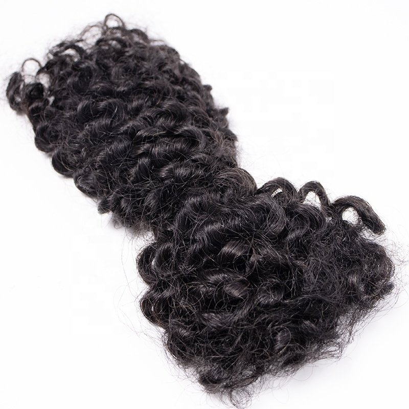 4A Curly Hair Bulk Afro Kinky Braiding Hair For Micro Twist 100% Human Hair Extension Cheveux humains