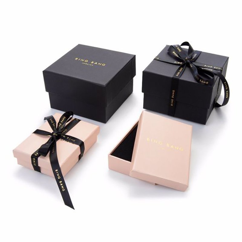 Custom Size And Design Surprise Two-pieces Lid and Base Bow Tie Cardboard Birthday Gift box Paper Packaging Box