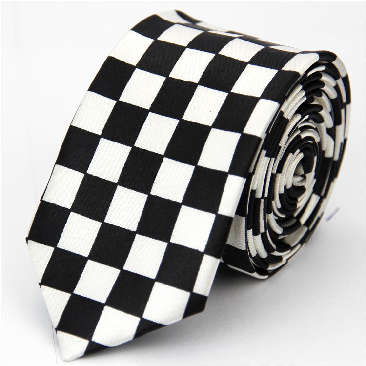 Factory Prices High Quality Polyester Hot Pink Green Blue Plaid Tie Promotional Custom Logo Fashion Polyester Tie