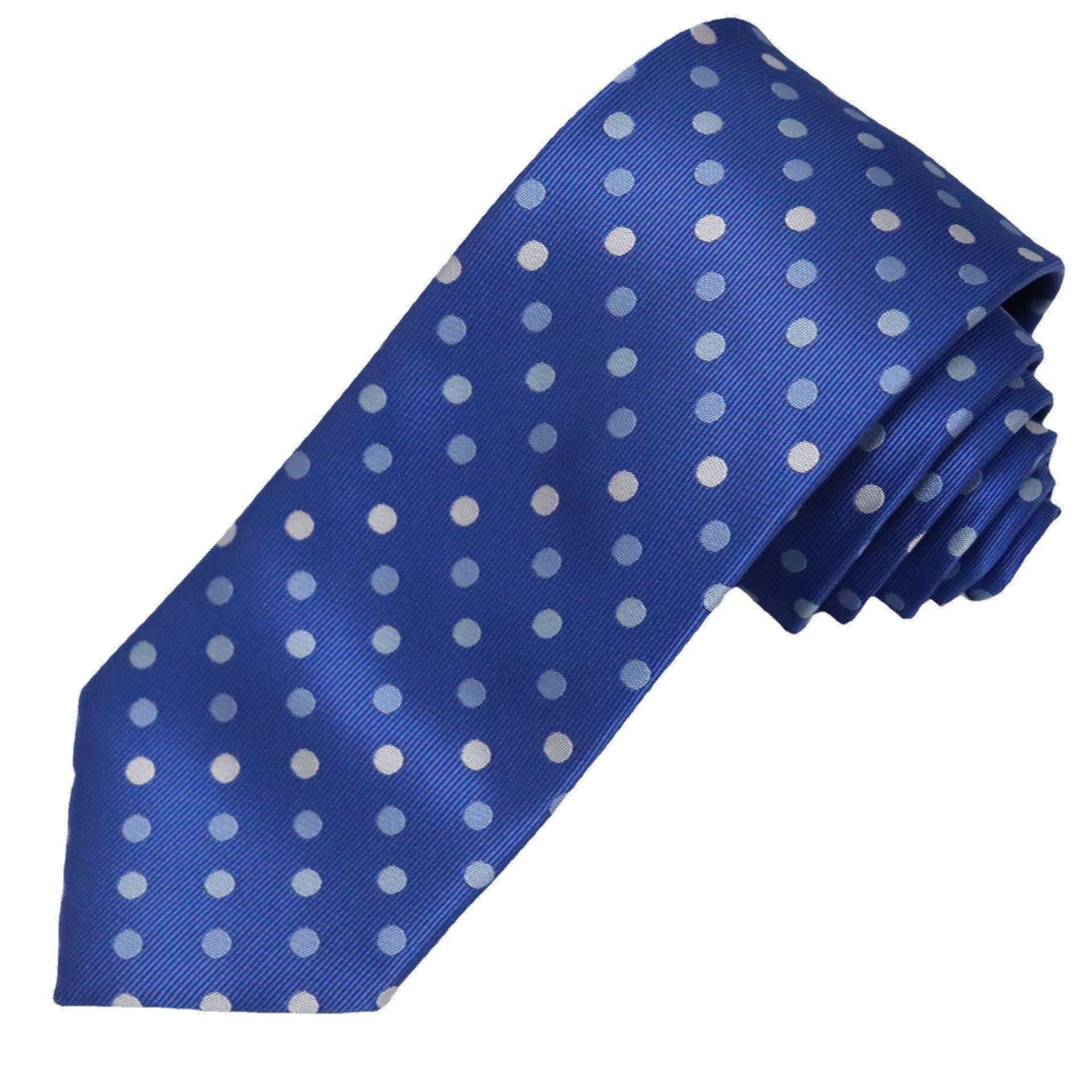 wholesale polyester business necktie high-grade classical handmade ties men's 100% polyester dot neck tie