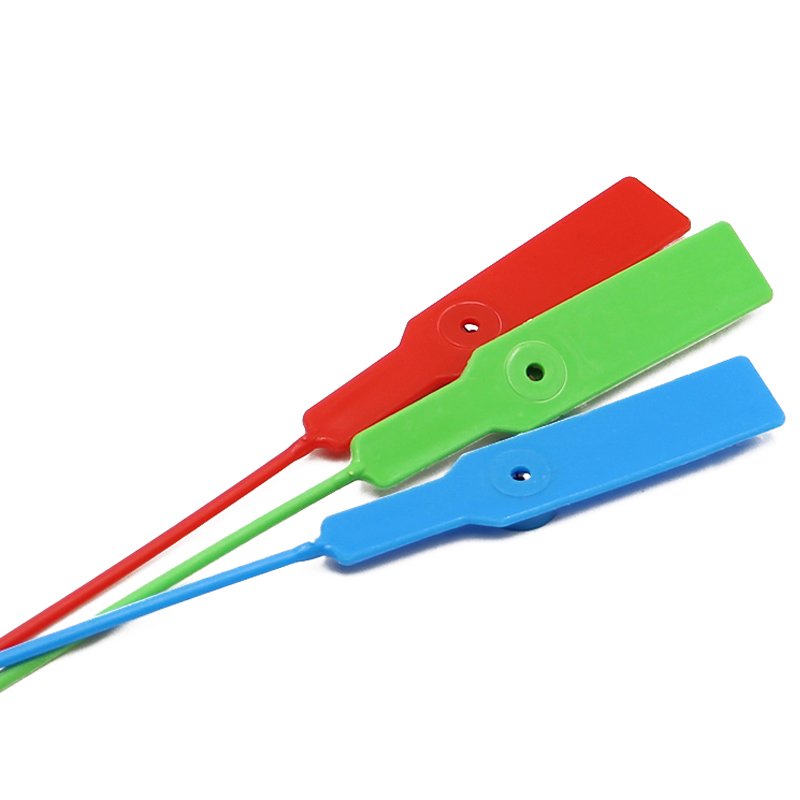 Custom Printing Disposable Self-Lock Tamper Evidence 280mm Pull Tight Cable Tie Security Plastic Seal