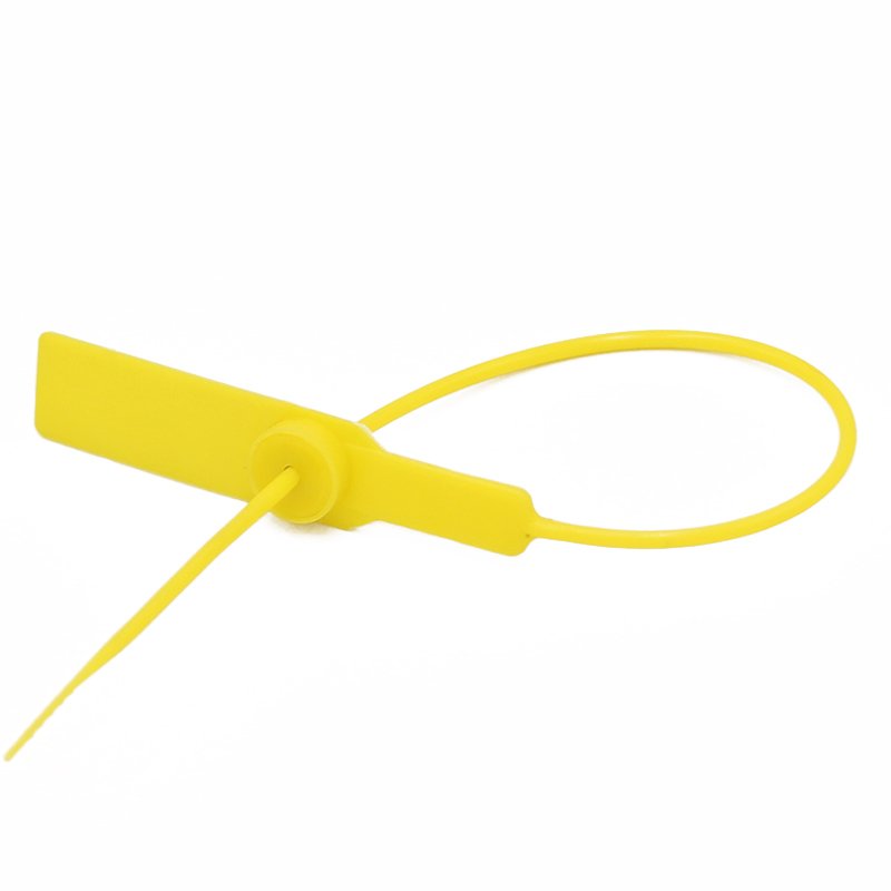 Custom Printing Disposable Self-Lock Tamper Evidence 280mm Pull Tight Cable Tie Security Plastic Seal