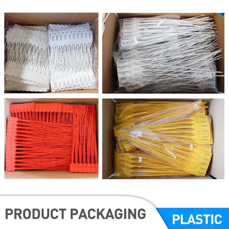 Custom Printing Disposable Self-Lock Tamper Evidence 280mm Pull Tight Cable Tie Security Plastic Seal