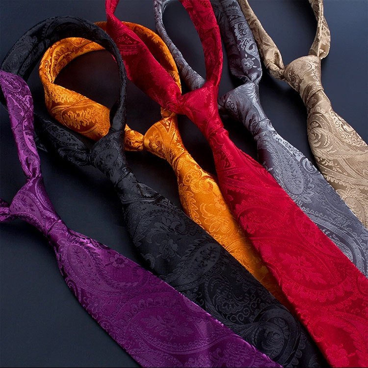 Luxury italian mens hand made pure color paisley 3.25" neck bow ties business form necktie red tie gravata for wedding groom