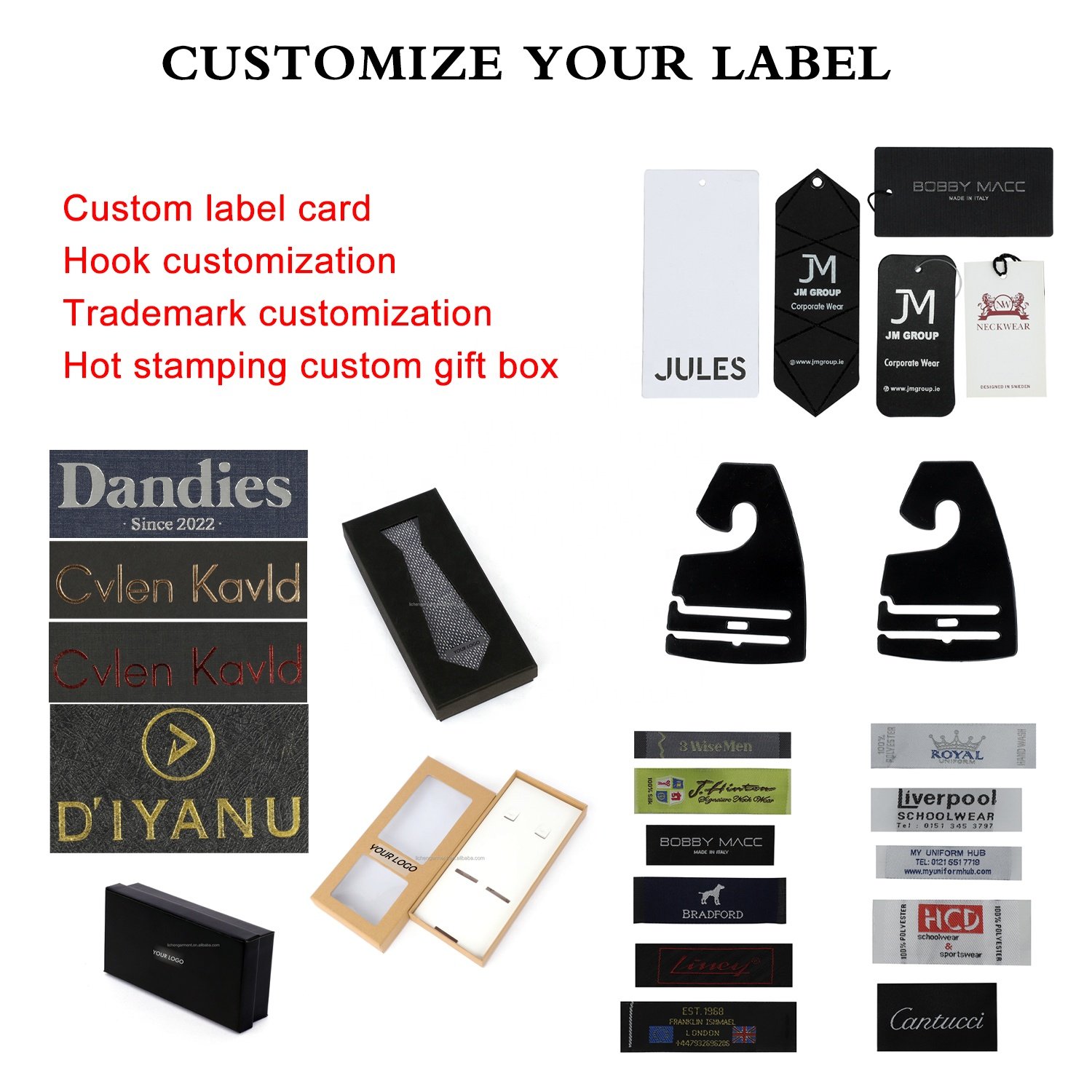 Hot Selling Men's Tie Set Gift Box Fashion Brand Bowtie Pocket Squares Brooch Cufflinks Clip Suit For Mens Necktie Wedding Party