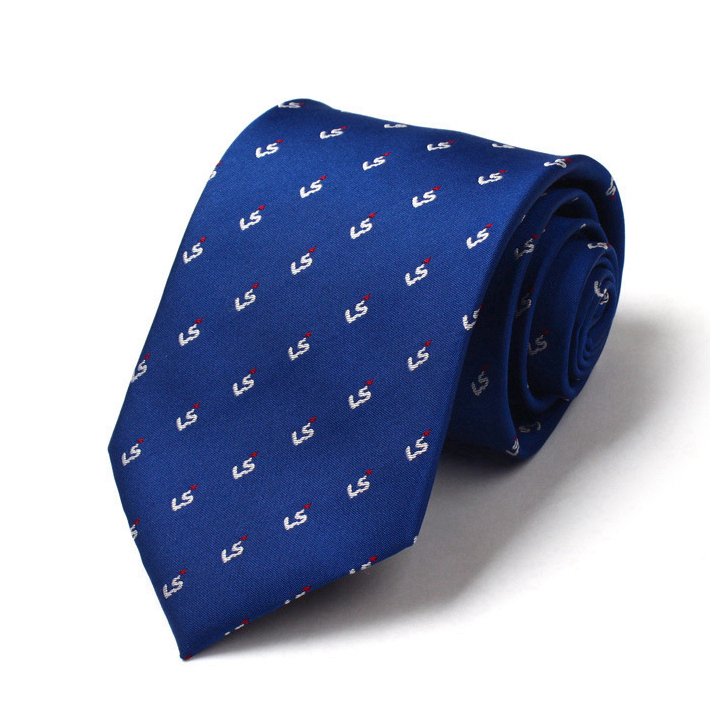 Customize Good Quality School Logo Necktie Company Uniform Logo Tie