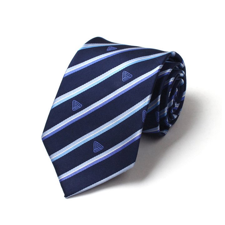 Customize Good Quality School Logo Necktie Company Uniform Logo Tie