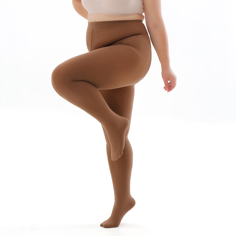 Latest Design Women's Pantyhose Brown Color Transparent Silk Stockings Thin Knitted Breathable Solid Plus Size Stocking