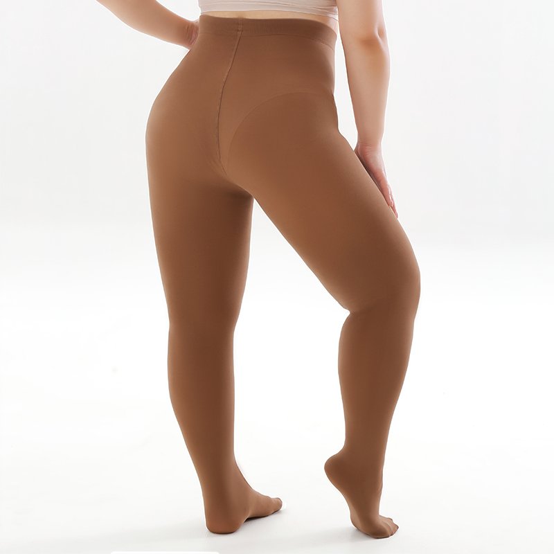 Latest Design Women's Pantyhose Brown Color Transparent Silk Stockings Thin Knitted Breathable Solid Plus Size Stocking