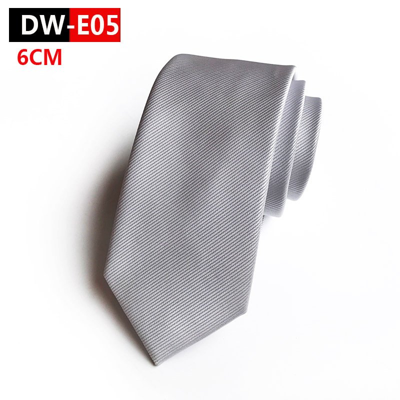 Casual 6cm Slim Solid Red Black Purple Blue Grey Ties Handmade Fashion Men Woven Skinny Necktie For Wedding Party