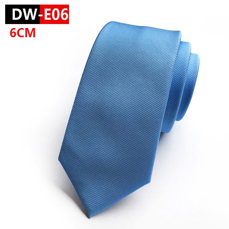 Casual 6cm Slim Solid Red Black Purple Blue Grey Ties Handmade Fashion Men Woven Skinny Necktie For Wedding Party