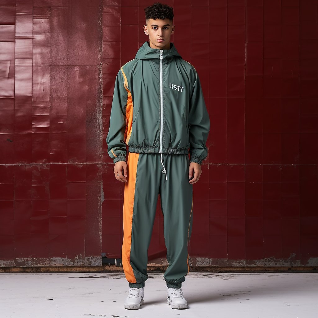 Private Label Custom Logo 3m Reflective Jogger Set Men Track Suit Tracksuit Set Slim Fit Zipper Two Piece Men's nylon tracksuit
