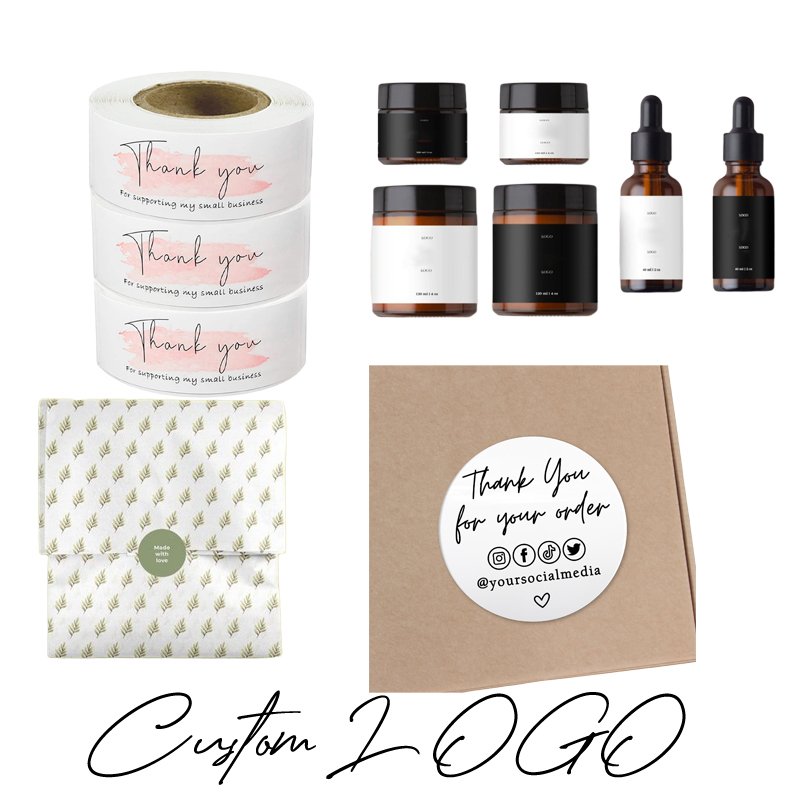 Custom LOGO Adhesive Printing Round Label Stickers Circle Waterproof Vinyl Sticker Roll Private Label Logo Stickers