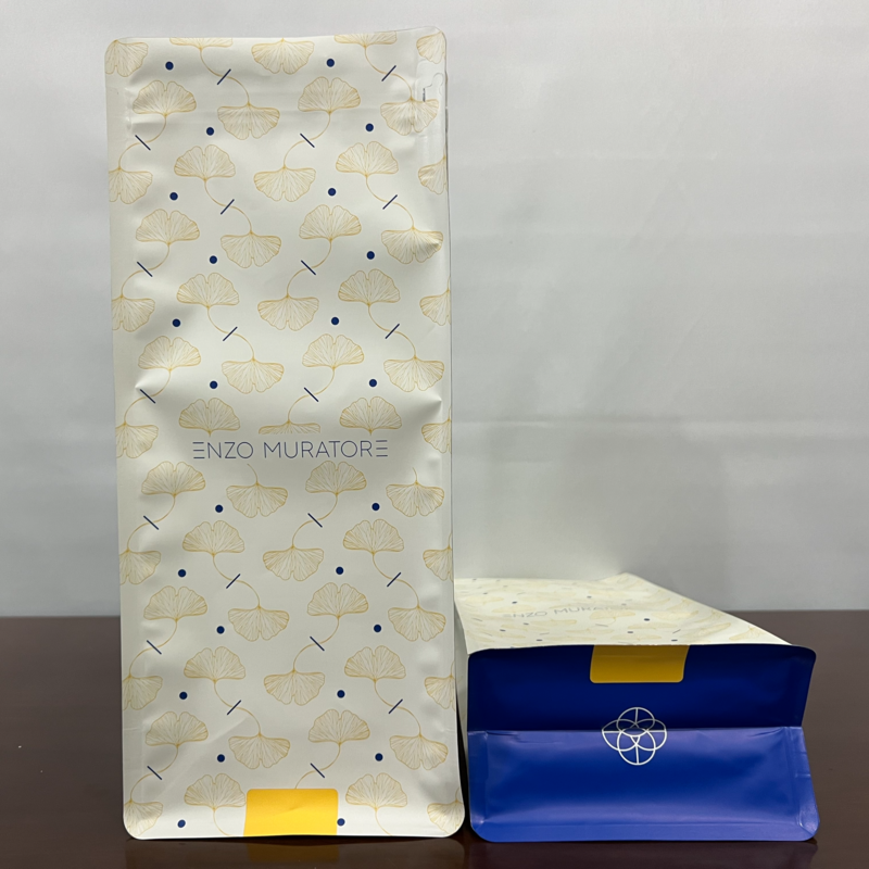 block black aluminum foil stand up tin ziplock flat bottom big bags flat gold of ground coffee bags ties with zipper