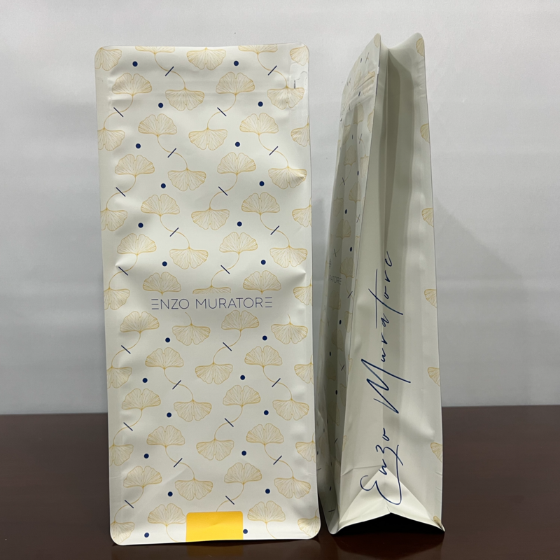 block black aluminum foil stand up tin ziplock flat bottom big bags flat gold of ground coffee bags ties with zipper