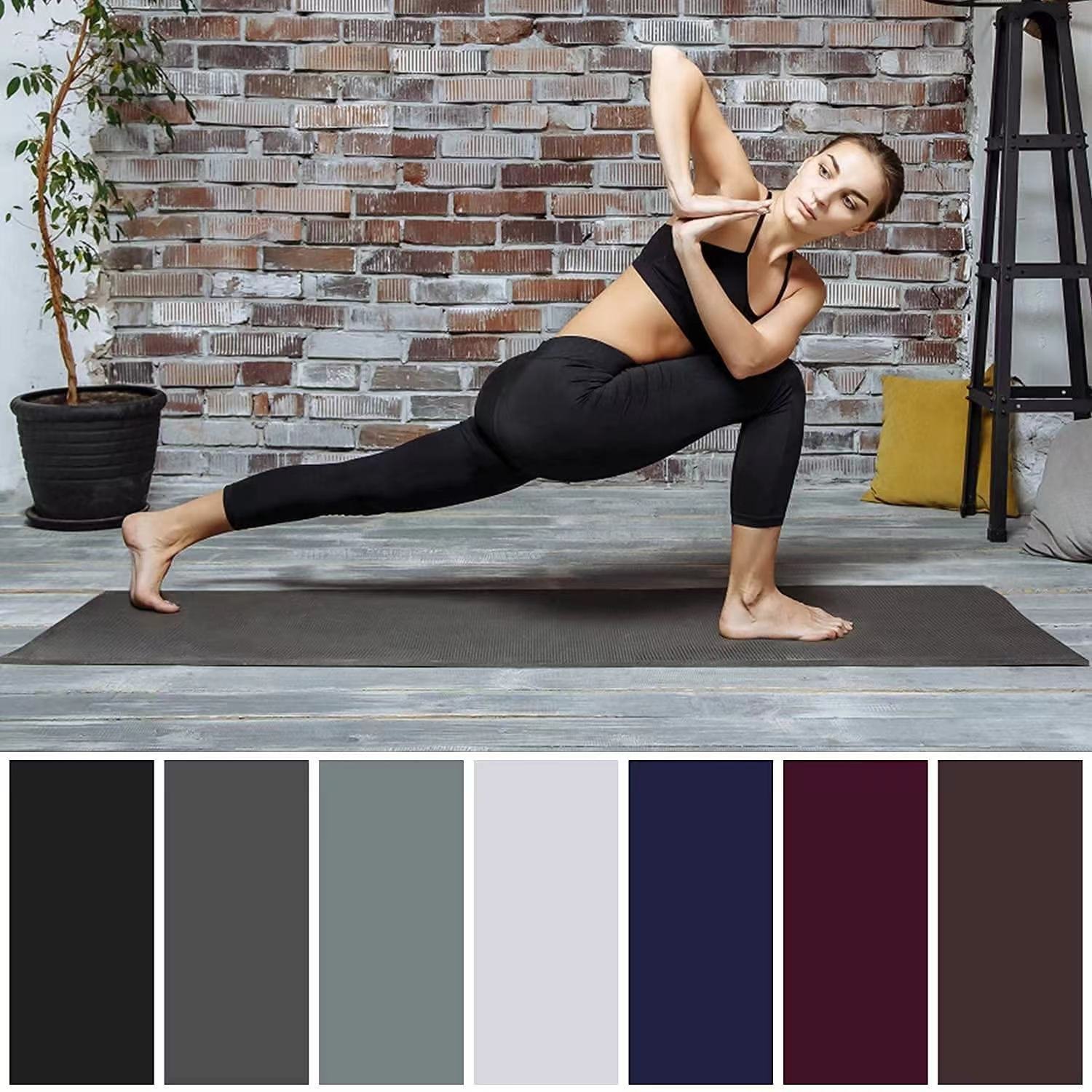 New 200g pure plain milk silk yoga pants with high waist, hip lifting, and leggings for women's outdoor wear