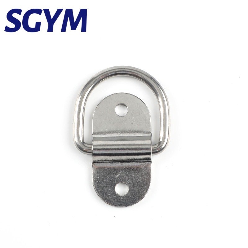 Heavy Duty 304 Stainless Steel D Ring Tie Down Anchor Lashing Ring Capacity for Loads on Boats/Trailers Trucks RV/Floor Mount