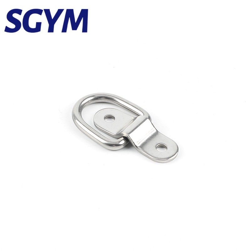 Heavy Duty 304 Stainless Steel D Ring Tie Down Anchor Lashing Ring Capacity for Loads on Boats/Trailers Trucks RV/Floor Mount