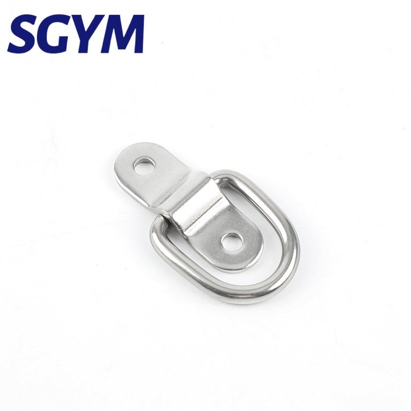 Heavy Duty 304 Stainless Steel D Ring Tie Down Anchor Lashing Ring Capacity for Loads on Boats/Trailers Trucks RV/Floor Mount