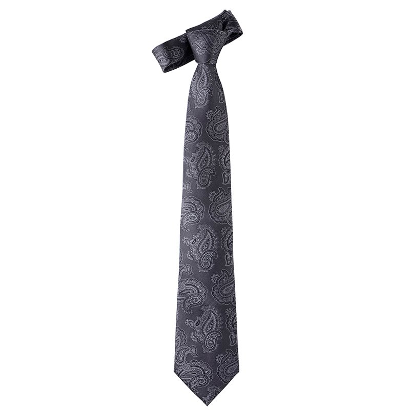 2024 New Styles Good Quality Classic Business Silk Jacquard Necktie Wholesale Paisley Pattern Custom Neck Tie For Men With Logo