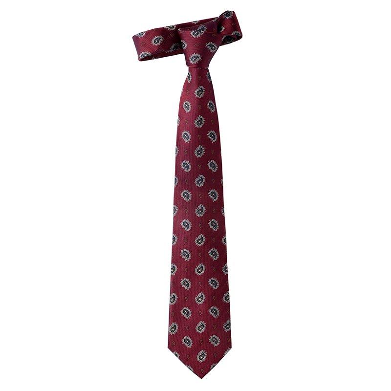 2024 New Styles Good Quality Classic Business Silk Jacquard Necktie Wholesale Paisley Pattern Custom Neck Tie For Men With Logo