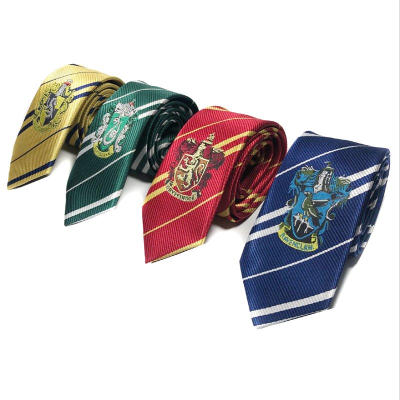 Harry Pote tie Men's and women's Four preppy style LOGO badge cos Christmas Festival JK Lion House Snake House tie