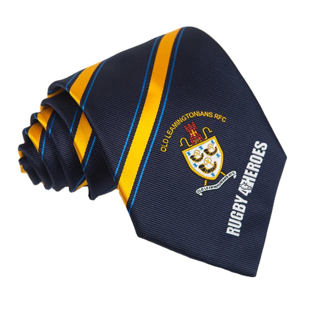 YiLi Factory Handmade Men Microfiber Woven Jacquard Elegant Logo Custom Corbata Neck Tie