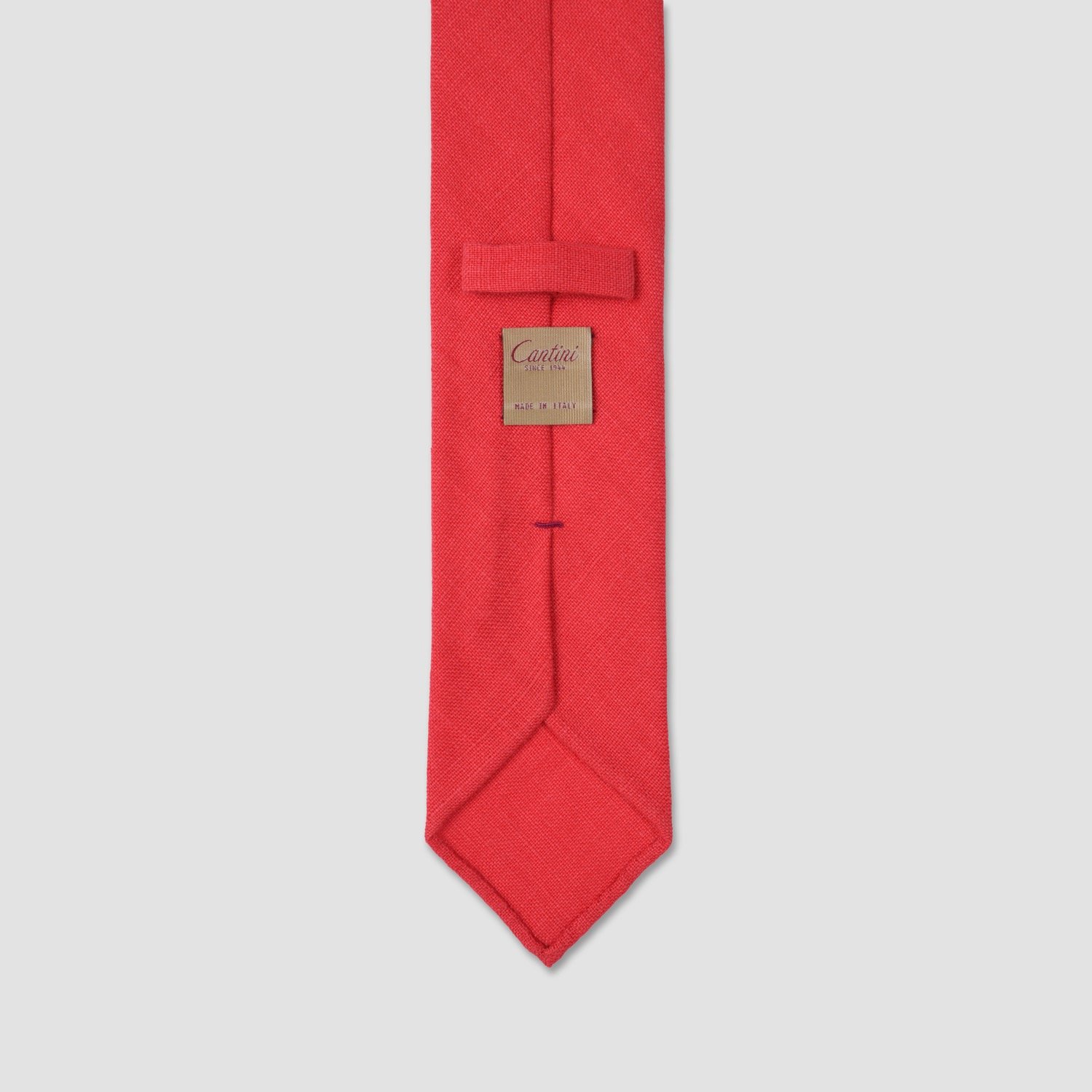 Premium Chic Coral Linen Tie - Italian Artisan Texture Product - Suitable for Business & Leisure
