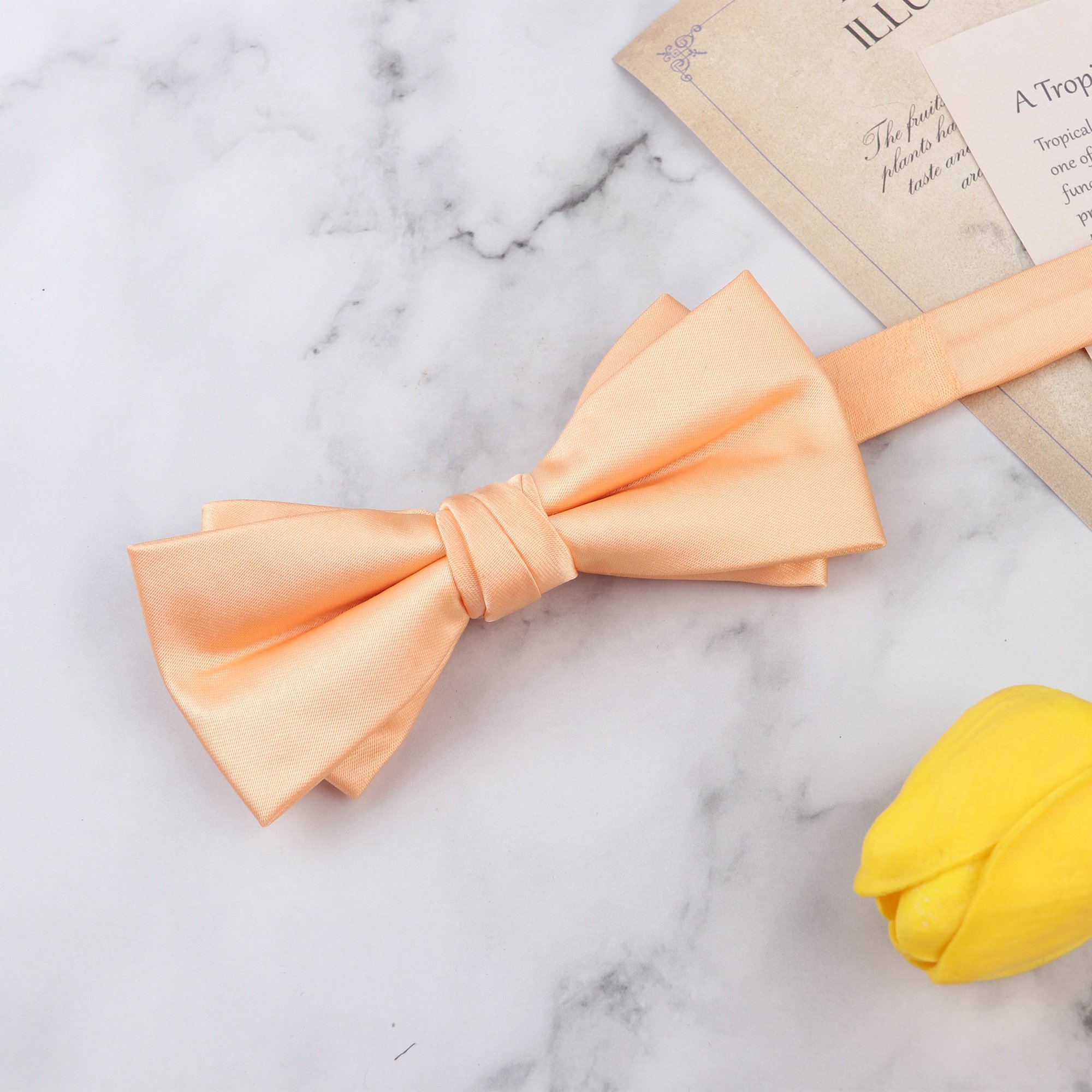 Wholesale Jacquard Reversible Bow Tie Man's Fashion Party Formal Wedding Bow Tie Luxury Yellow Champagne Bow Ties for Men Shirt