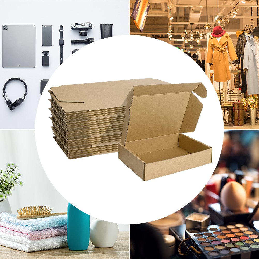 Packing Corrugated Cardboard Postal Box Custom Design Logo Large Packaging Shipping Mailer Kraft Box