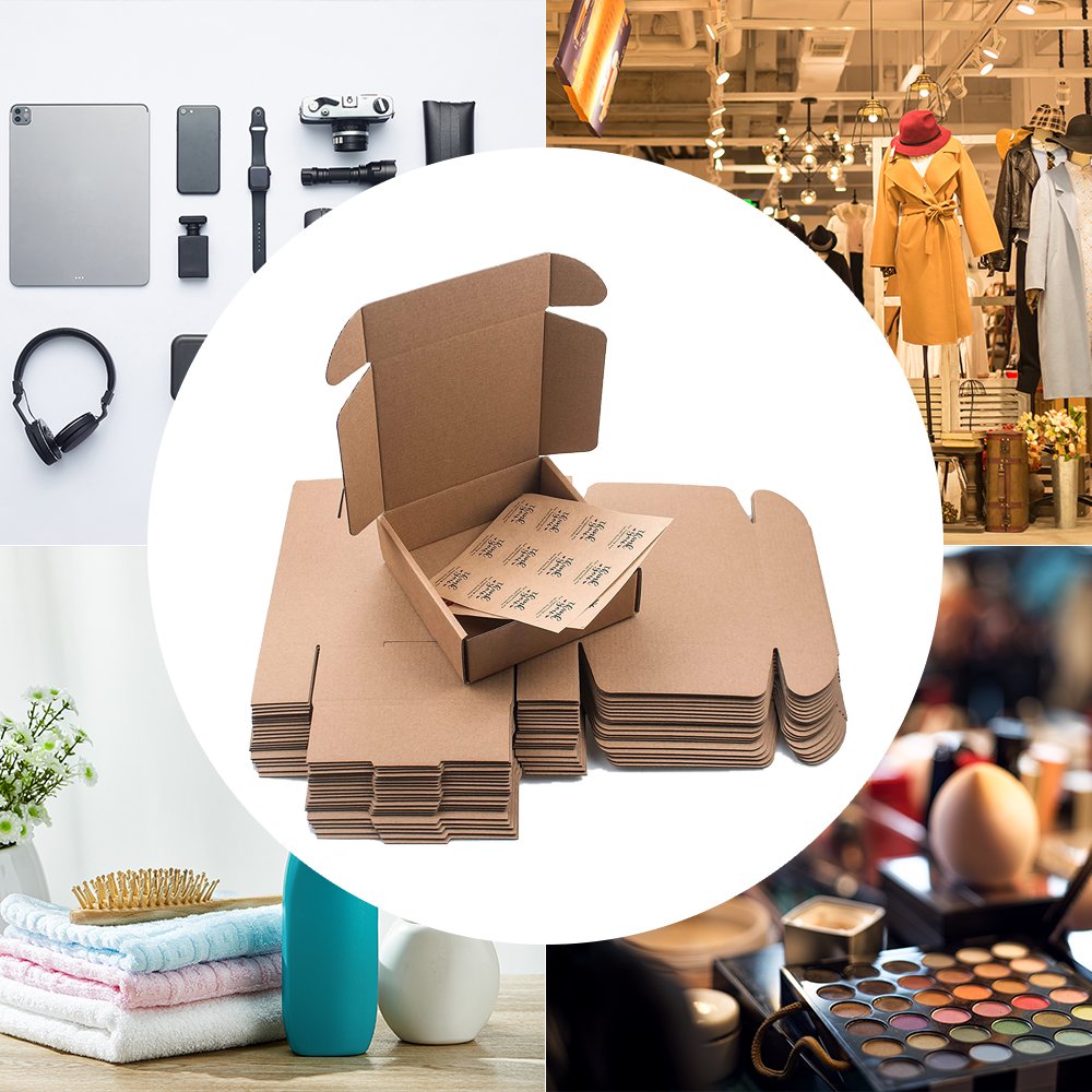 Packing Corrugated Cardboard Postal Box Custom Design Logo Large Packaging Shipping Mailer Kraft Box