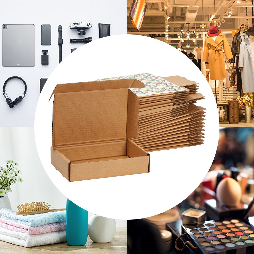 Packing Corrugated Cardboard Postal Box Custom Design Logo Large Packaging Shipping Mailer Kraft Box