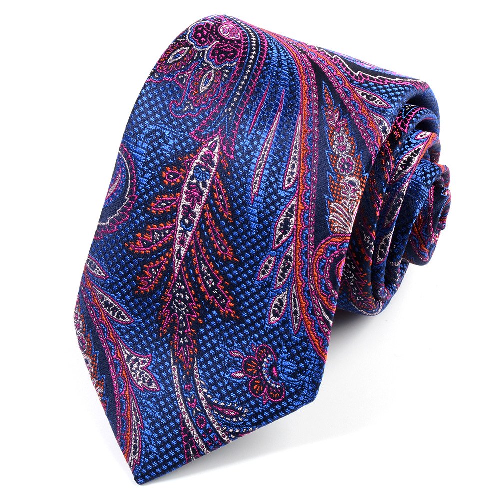 Hamocigia OEM Fashion Mens 100% Silk Paisley ShengZhou Necktie