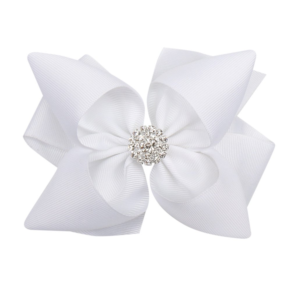 5-inch hair bow clips for girls glitter bling bling popular girl accessories for hair