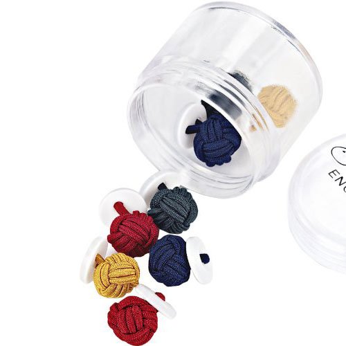 fast delivery 3 coloured 100% silk knot cufflinks