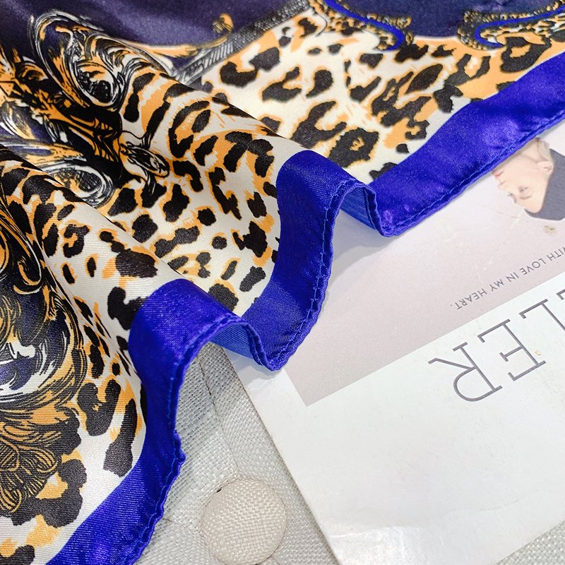 wedding High vendor 90cm satin Square scarf dresses Stretch breathable Printed Elegant Scarves scarf Colored