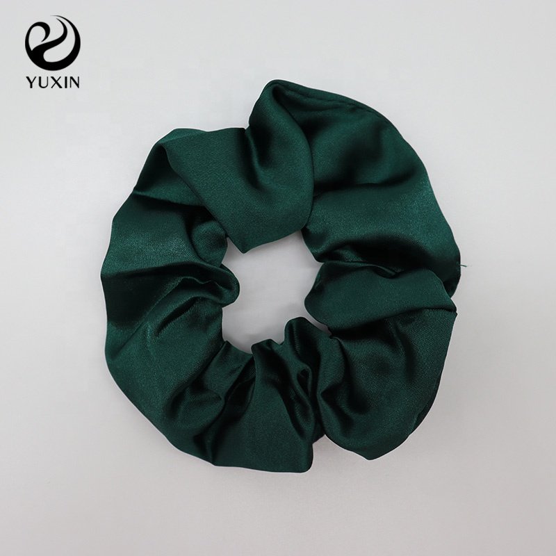 custom scrunchies Ins satin hair ties personalized logo hair accessory printed silk scrunchies
