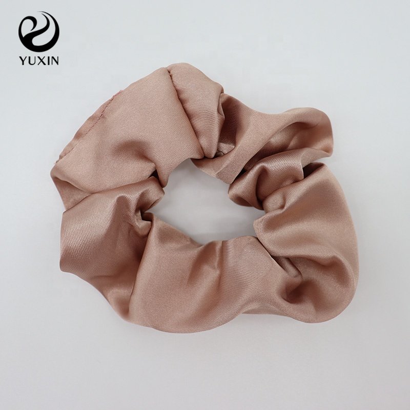 custom scrunchies Ins satin hair ties personalized logo hair accessory printed silk scrunchies