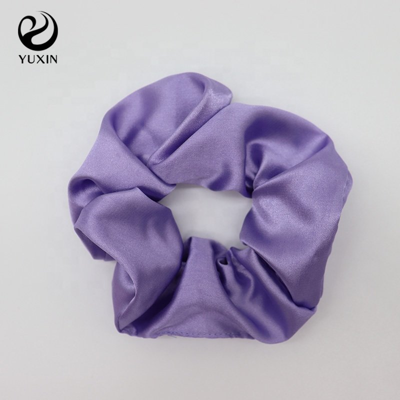custom scrunchies Ins satin hair ties personalized logo hair accessory printed silk scrunchies