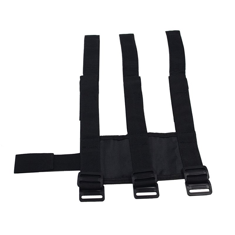 Hook and loop fastener tie down safety fire extinguisher strap