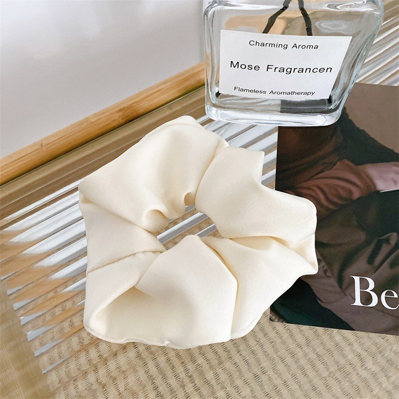 New high-grade satin silk scrunchies large fashion pure color simple hair rope high quality hair accessories