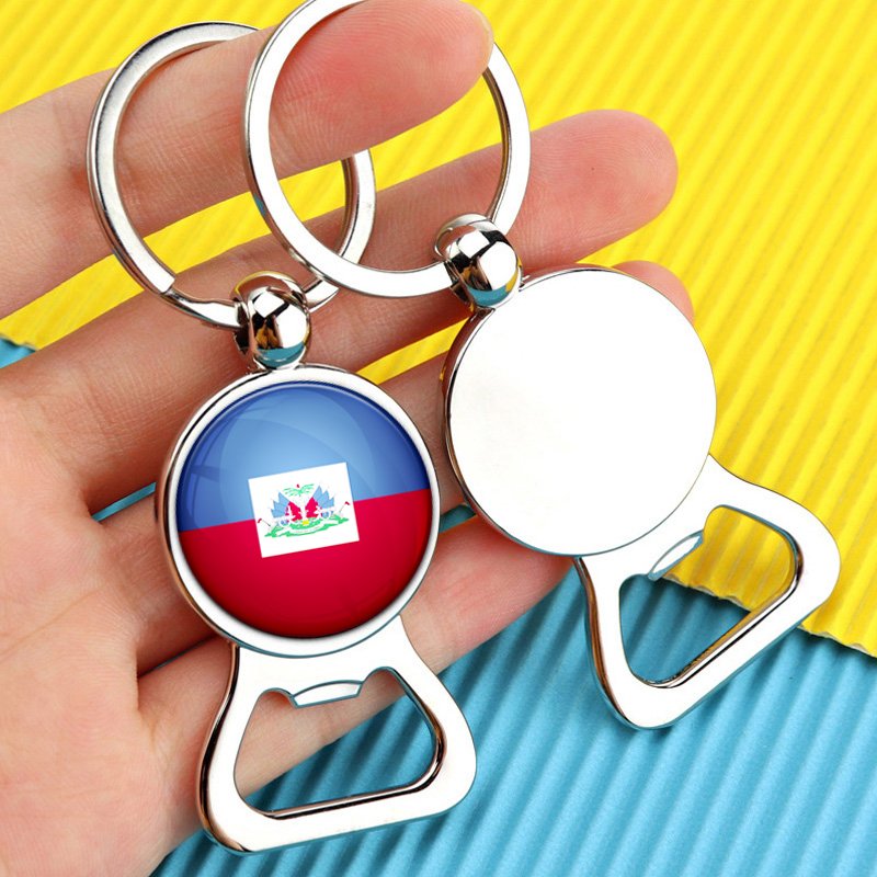 70 Designs Factory Haitian Haiti Flag Charm Map Pendant Key Chain Ring Cuff Link Tie Clip Necklace Bracelet Earrings Jewelry Set