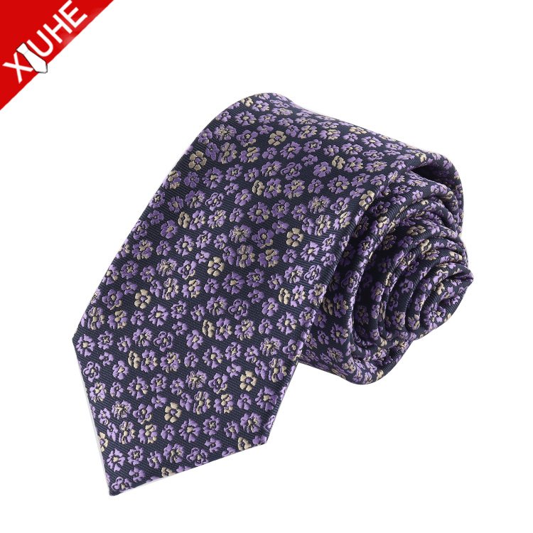 High Quality Jacquard Luxury Mens Ties Paisley Italian Poly Silk Neckties Custom Personalized Ties for Men
