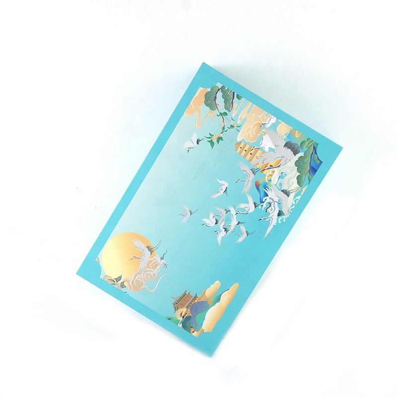 Wholesale cartoon pattern printed custom logo wedding gift box luxury gift box packaging box
