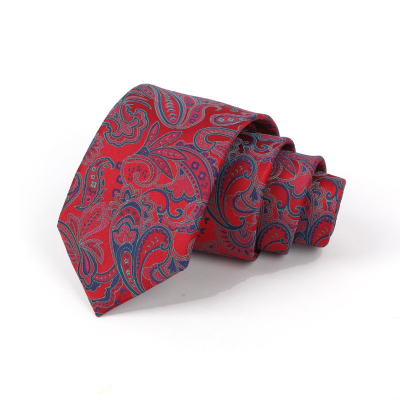 Men tie British retro dark brown coffee gold stripe tie
