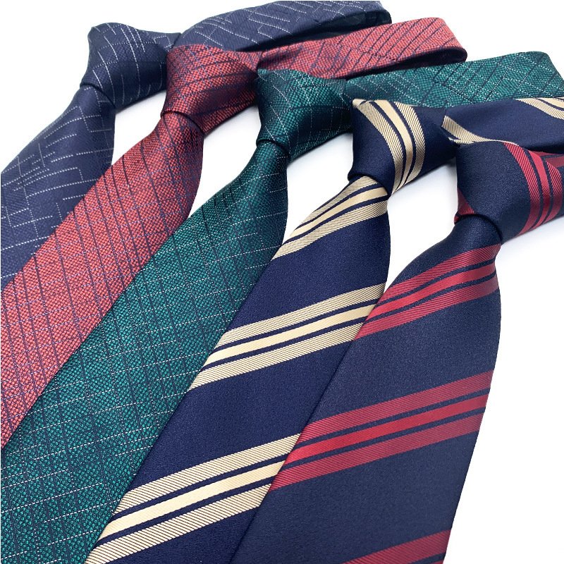 Wedding Accessories Blue Man Dot Fit Group Party Office Fashion Wholesale Woven 8 cm Silk Necktie