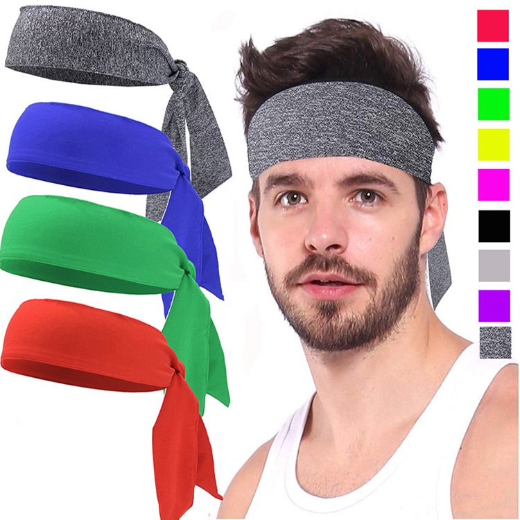 Tie Cycling Yoga Sweatband Workout For Workout Men and Women Yoga Hair Safety Bands Head Sweat Bands Sports Headband