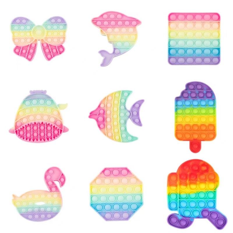 Factory spot silicone rodent exterminator pioneer fun silicone press toys children's mental math toys concentration press ball