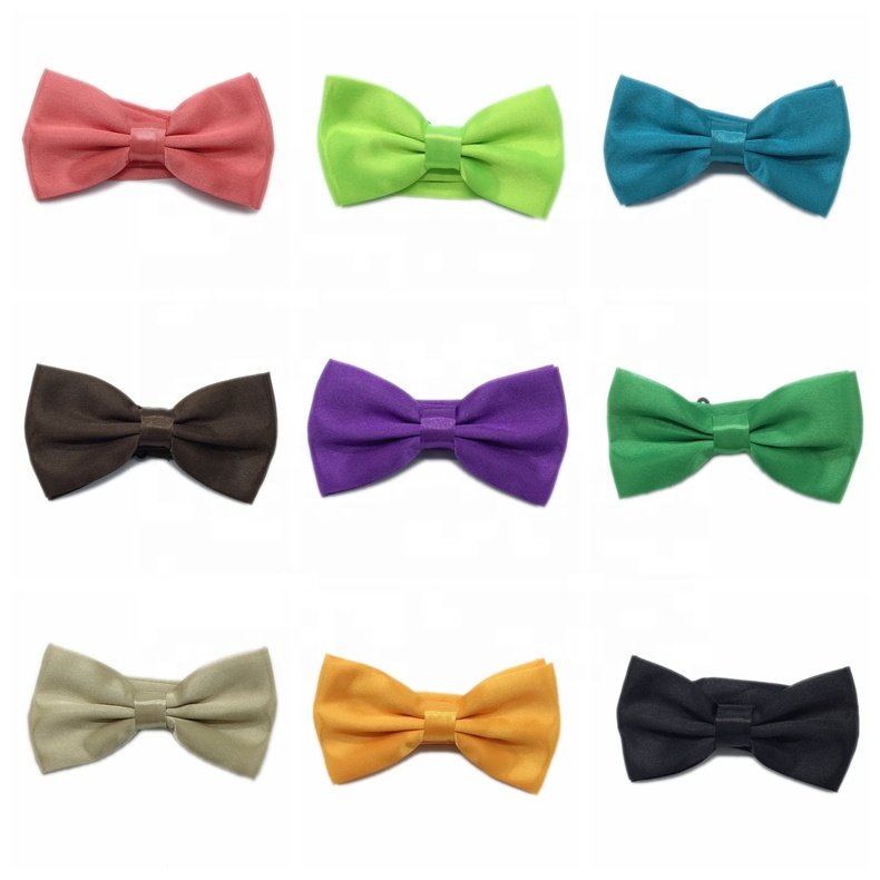 Wholesale High Quality Solid Color Bowtie Fashionable Colorful Butterfly Bow Tie
