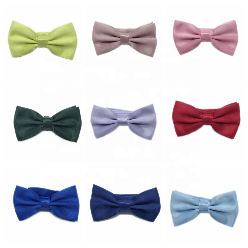 Wholesale High Quality Solid Color Bowtie Fashionable Colorful Butterfly Bow Tie